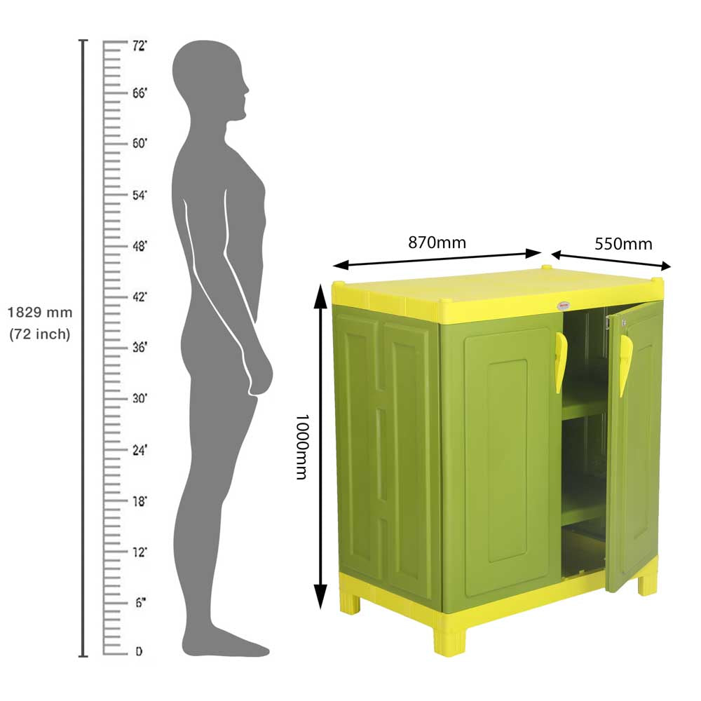 MEHANDI GREEN/LEMON YELLOW