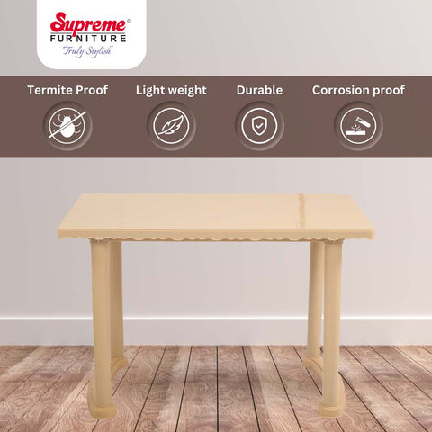 Supreme Table Supreme Atlanta Plastic Dining Table – Supreme Furniture