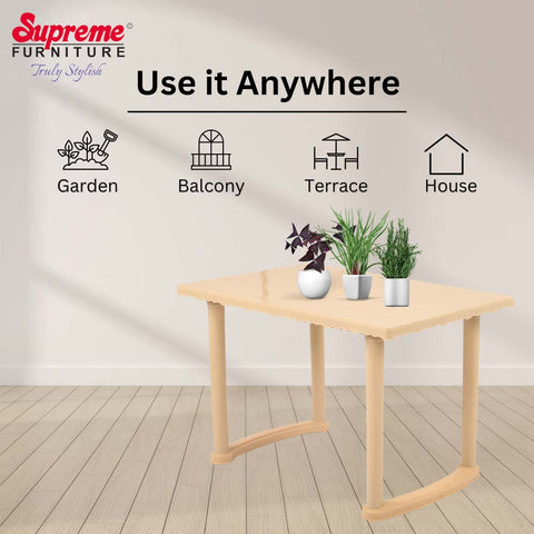 Supreme Table Supreme Atlanta Plastic Dining Table – Supreme Furniture