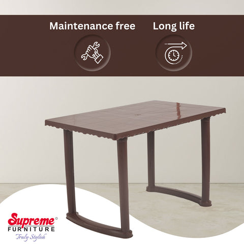 Supreme Table Supreme Atlanta Plastic Dining Table – Supreme Furniture
