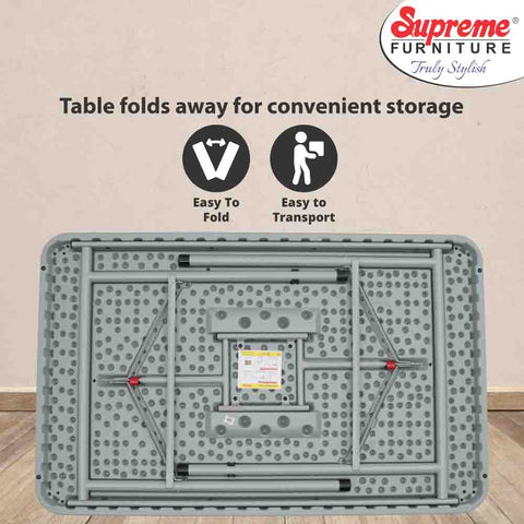 Supreme Table Supreme Swiss Foldable Plastic Dining Table – Supreme Furniture