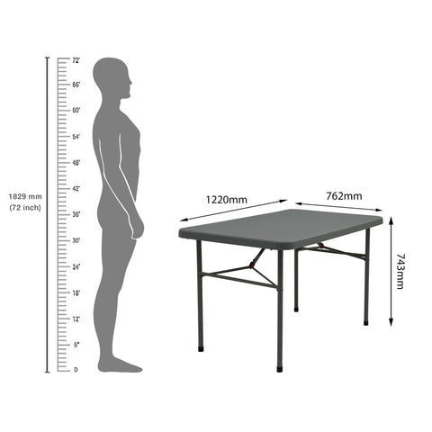Supreme Table Supreme Swiss Foldable Plastic Dining Table – Supreme Furniture