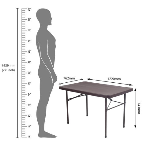 Supreme Table Supreme Swiss Foldable Plastic Dining Table – Supreme Furniture